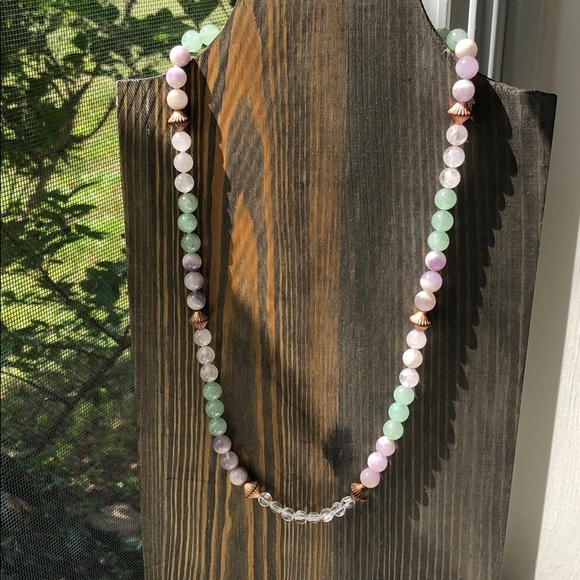 SOLD 🙌🏼 Vintage Rose Quartz +Amethyst Beads - Picture 1 of 8